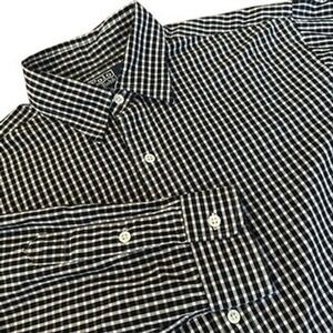 Polo Ralph Lauren Men Lowell Sport Cotton Gingham Button Down Medium Black White